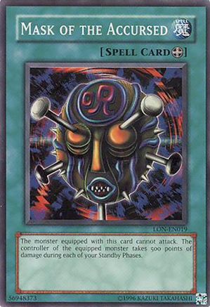 Mask of the Accursed (LON-EN019) - Labyrinth of Nightmare (Worldwide English) 1st Edition Labyrinth of Nightmare (Worldwide English) Yugioh Single  Squirtle Squad Card Shop.