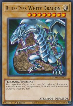 Blue-Eyes White Dragon (SDWD-EN002) (SDWD-EN002) - Structure Deck: Blue-Eyes White Destiny 1st Edition Structure Deck: Blue-Eyes White Destiny Yugioh Single  Squirtle Squad Card Shop.