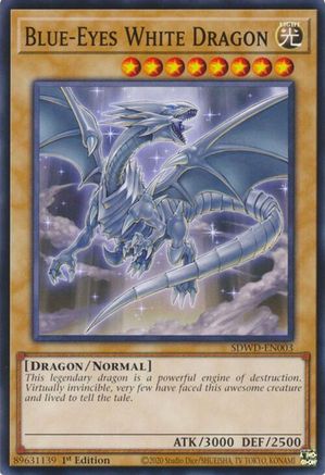 Blue-Eyes White Dragon (SDWD-EN003) (SDWD-EN003) - Structure Deck: Blue-Eyes White Destiny 1st Edition Structure Deck: Blue-Eyes White Destiny Yugioh Single  Squirtle Squad Card Shop.
