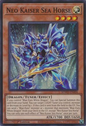 Neo Kaiser Sea Horse (SDWD-EN004) - Structure Deck: Blue-Eyes White Destiny Unlimited Structure Deck: Blue-Eyes White Destiny Yugioh Single  Squirtle Squad Card Shop.