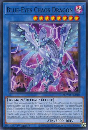 Blue-Eyes Chaos Dragon (SDWD-EN010) - Structure Deck: Blue-Eyes White Destiny 1st Edition Structure Deck: Blue-Eyes White Destiny Yugioh Single  Squirtle Squad Card Shop.