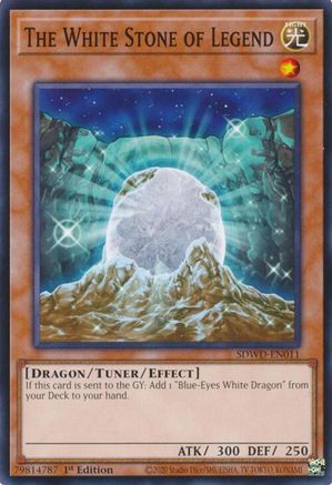 The White Stone of Legend (SDWD-EN011) - Structure Deck: Blue-Eyes White Destiny 1st Edition Structure Deck: Blue-Eyes White Destiny Yugioh Single  Squirtle Squad Card Shop.