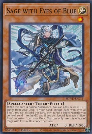 Sage with Eyes of Blue (SDWD-EN013) - Structure Deck: Blue-Eyes White Destiny Unlimited Structure Deck: Blue-Eyes White Destiny Yugioh Single  Squirtle Squad Card Shop.
