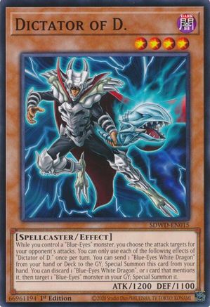 Dictator of D. (SDWD-EN015) - Structure Deck: Blue-Eyes White Destiny Unlimited Structure Deck: Blue-Eyes White Destiny Yugioh Single  Squirtle Squad Card Shop.