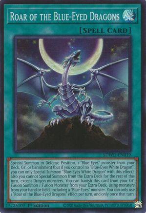 Roar of the Blue-Eyed Dragons (SDWD-EN019) - Structure Deck: Blue-Eyes White Destiny 1st Edition Structure Deck: Blue-Eyes White Destiny Yugioh Single  Squirtle Squad Card Shop.