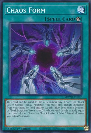 Chaos Form (SDWD-EN020) - Structure Deck: Blue-Eyes White Destiny Unlimited Structure Deck: Blue-Eyes White Destiny Yugioh Single  Squirtle Squad Card Shop.