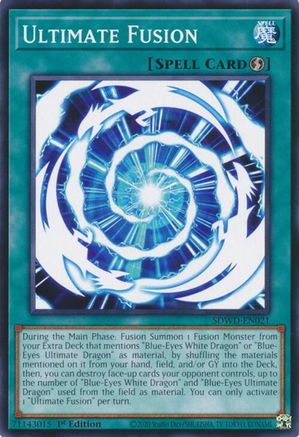 Ultimate Fusion (SDWD-EN021) - Structure Deck: Blue-Eyes White Destiny 1st Edition Structure Deck: Blue-Eyes White Destiny Yugioh Single  Squirtle Squad Card Shop.