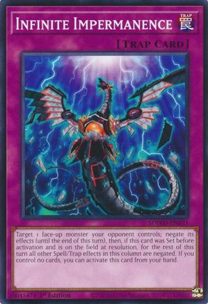 Infinite Impermanence (SDWD-EN031) - Structure Deck: Blue-Eyes White Destiny 1st Edition Structure Deck: Blue-Eyes White Destiny Yugioh Single  Squirtle Squad Card Shop.