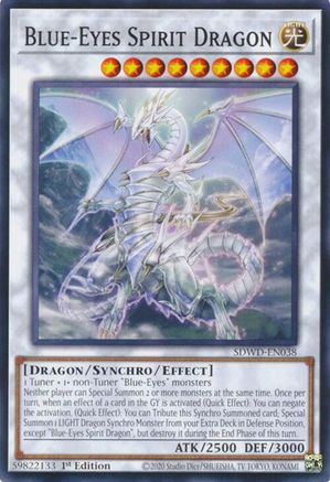 Blue-Eyes Spirit Dragon (SDWD-EN038) - Structure Deck: Blue-Eyes White Destiny 1st Edition Structure Deck: Blue-Eyes White Destiny Yugioh Single  Squirtle Squad Card Shop.