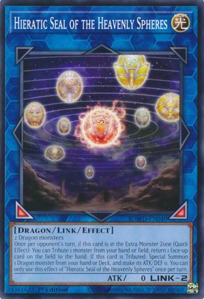 Hieratic Seal of the Heavenly Spheres (SDWD-EN040) - Structure Deck: Blue-Eyes White Destiny 1st Edition Structure Deck: Blue-Eyes White Destiny Yugioh Single  Squirtle Squad Card Shop.