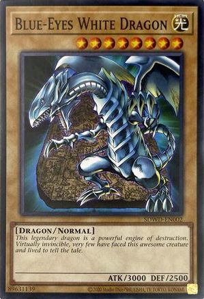 Blue-Eyes White Dragon (SDWD-EN002) (Unlimited Misprint) (SDWD-EN002) - Structure Deck: Blue-Eyes White Destiny Unlimited Structure Deck: Blue-Eyes White Destiny Yugioh Single  Squirtle Squad Card Shop.