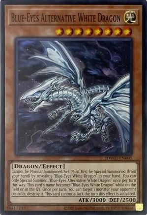 Blue-Eyes Alternative White Dragon (Unlimited Misprint) (SDWD-EN005) - Structure Deck: Blue-Eyes White Destiny Unlimited Structure Deck: Blue-Eyes White Destiny Yugioh Single  Squirtle Squad Card Shop.