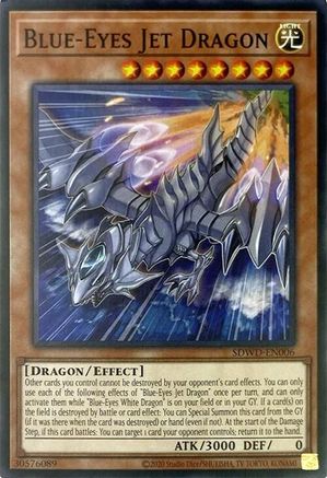 Blue-Eyes Jet Dragon (Unlimited Misprint) (SDWD-EN006) - Structure Deck: Blue-Eyes White Destiny Unlimited Structure Deck: Blue-Eyes White Destiny Yugioh Single  Squirtle Squad Card Shop.