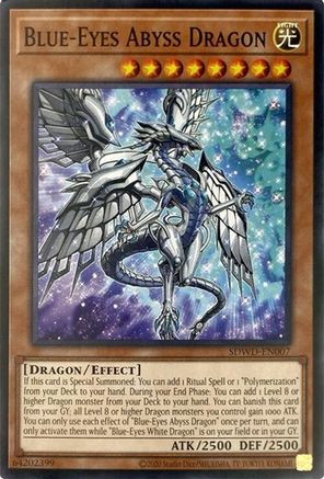 Blue-Eyes Abyss Dragon (Unlimited Misprint) (SDWD-EN007) - Structure Deck: Blue-Eyes White Destiny Unlimited Structure Deck: Blue-Eyes White Destiny Yugioh Single  Squirtle Squad Card Shop.
