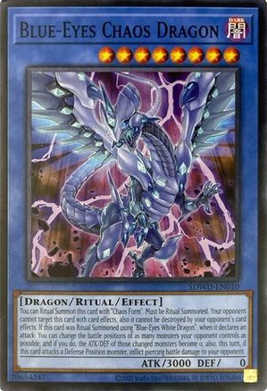 Blue-Eyes Chaos Dragon (Unlimited Misprint) (SDWD-EN010) - Structure Deck: Blue-Eyes White Destiny Unlimited Structure Deck: Blue-Eyes White Destiny Yugioh Single  Squirtle Squad Card Shop.