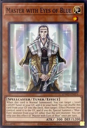 Master with Eyes of Blue (Unlimited Misprint) (SDWD-EN014) - Structure Deck: Blue-Eyes White Destiny Unlimited Structure Deck: Blue-Eyes White Destiny Yugioh Single  Squirtle Squad Card Shop.