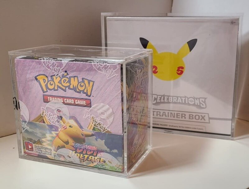 Pokemon Booster Box w/ Sliding Lid Anti-UV - EVORETRO Acrylic Protector 4.0MM EVORETRO Canada Card Protectors  Squirtle Squad Card Shop.