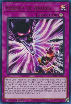 Verdict of Anubis (MZTM-EN009) - Maze of the Master 1st Edition Maze of the Master Yugioh Single  Squirtle Squad Card Shop.