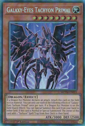Galaxy-Eyes Tachyon Primal (CR) (MZTM-EN011) - Maze of the Master 1st Edition Maze of the Master Yugioh Single  Squirtle Squad Card Shop.