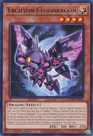 Tachyon Cloudragon (MZTM-EN012) - Maze of the Master 1st Edition Maze of the Master Yugioh Single  Squirtle Squad Card Shop.