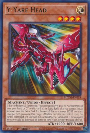Y-Yare Head (MZTM-EN019) - Maze of the Master 1st Edition Maze of the Master Yugioh Single  Squirtle Squad Card Shop.
