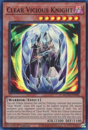 Clear Vicious Knight (MZTM-EN040) - Maze of the Master 1st Edition Maze of the Master Yugioh Single  Squirtle Squad Card Shop.