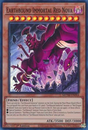 Earthbound Immortal Red Nova (MZTM-EN044) - Maze of the Master 1st Edition Maze of the Master Yugioh Single  Squirtle Squad Card Shop.