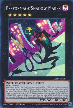 Performage Shadow Maker (MZTM-EN054) - Maze of the Master 1st Edition Maze of the Master Yugioh Single  Squirtle Squad Card Shop.