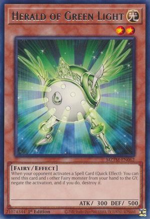 Herald of Green Light (MZTM-EN062) - Maze of the Master 1st Edition Maze of the Master Yugioh Single  Squirtle Squad Card Shop.