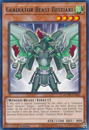 Gladiator Beast Bestiari (MZTM-EN066) - Maze of the Master 1st Edition Maze of the Master Yugioh Single  Squirtle Squad Card Shop.