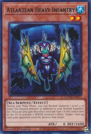 Atlantean Heavy Infantry (MZTM-EN073) - Maze of the Master 1st Edition Maze of the Master Yugioh Single  Squirtle Squad Card Shop.