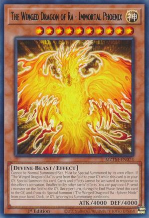 The Winged Dragon of Ra - Immortal Phoenix (MZTM-EN074) - Maze of the Master 1st Edition Maze of the Master Yugioh Single  Squirtle Squad Card Shop.
