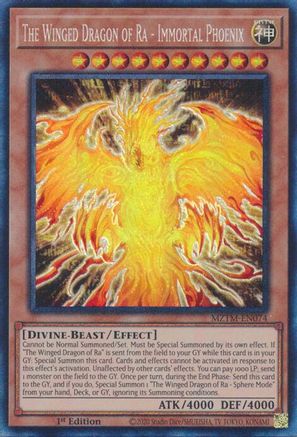The Winged Dragon of Ra - Immortal Phoenix (CR) (MZTM-EN074) - Maze of the Master 1st Edition Maze of the Master Yugioh Single  Squirtle Squad Card Shop.