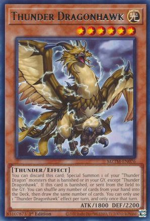 Thunder Dragonhawk (MZTM-EN076) - Maze of the Master 1st Edition Maze of the Master Yugioh Single  Squirtle Squad Card Shop.