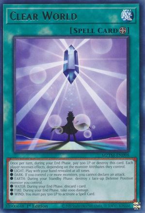 Clear World (MZTM-EN098) - Maze of the Master 1st Edition Maze of the Master Yugioh Single  Squirtle Squad Card Shop.
