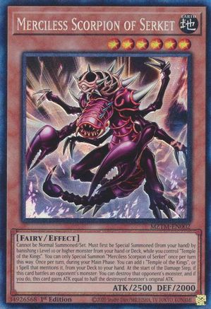 Merciless Scorpion of Serket (CR) (MZTM-EN002) - Maze of the Master 1st Edition Maze of the Master Yugioh Single  Squirtle Squad Card Shop.