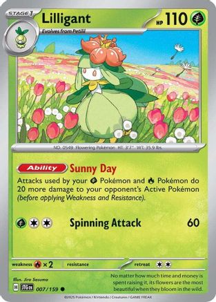 Lilligant 007  - Reverse Holofoil SV09 Journey Together - Common SV09: Journey Together Pokemon Single  Squirtle Squad Card Shop.