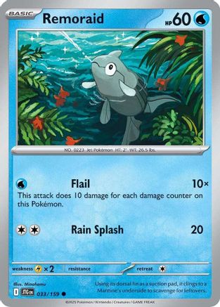 Remoraid 033  SV09 Journey Together - Common SV09: Journey Together Pokemon Single  Squirtle Squad Card Shop.