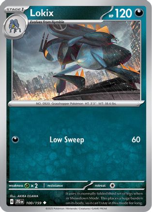 Lokix 100  SV09 Journey Together - Uncommon SV09: Journey Together Pokemon Single  Squirtle Squad Card Shop.