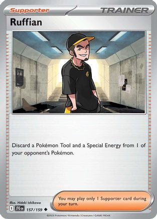 Ruffian 157/159  - Reverse Holofoil SV09 Journey Together - Uncommon SV09: Journey Together Pokemon Single  Squirtle Squad Card Shop.