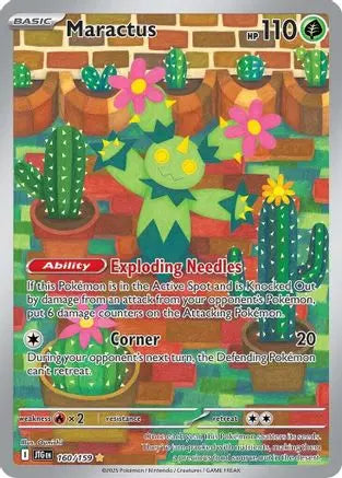 Maractus 160/159  - Holofoil SV09 Journey Together - Illustration Rare SV09: Journey Together Pokemon Single  Squirtle Squad Card Shop.