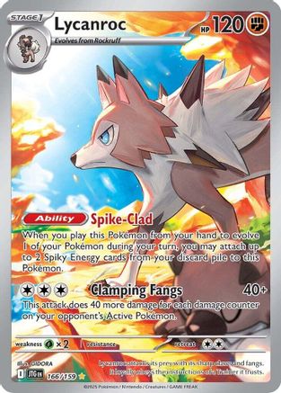Lycanroc 166/159  - Holofoil SV09 Journey Together - Illustration Rare SV09: Journey Together Pokemon Single  Squirtle Squad Card Shop.