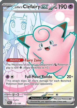 Lillie's Clefairy ex 173/159  - Holofoil SV09 Journey Together - Ultra Rare SV09: Journey Together Pokemon Single  Squirtle Squad Card Shop.