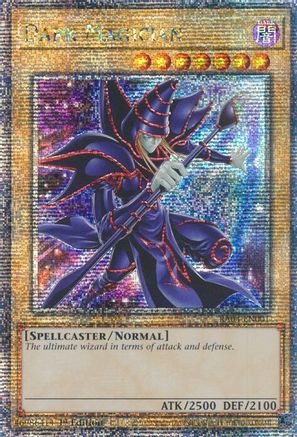 Dark Magician (New Art) (Quarter Century Secret Rare) (RA04-EN001) - Quarter Century Stampede 1st Edition Quarter Century Stampede Yugioh Single  Squirtle Squad Card Shop.