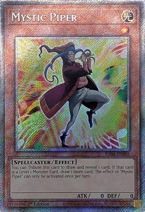 Mystic Piper (Platinum Secret Rare) (RA04-EN005) - Quarter Century Stampede 1st Edition Quarter Century Stampede Yugioh Single  Squirtle Squad Card Shop.