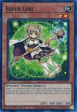 Esper Girl (RA04-EN006) - Quarter Century Stampede 1st Edition Quarter Century Stampede Yugioh Single  Squirtle Squad Card Shop.