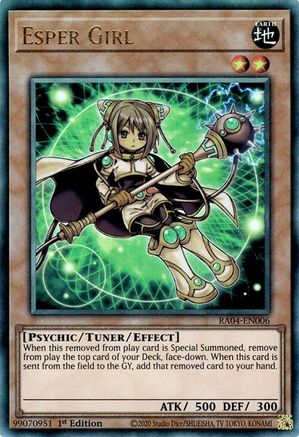 Esper Girl (PUR) (RA04-EN006) - Quarter Century Stampede 1st Edition Quarter Century Stampede Yugioh Single  Squirtle Squad Card Shop.