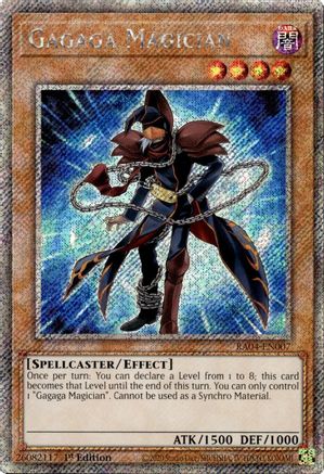 Gagaga Magician (Platinum Secret Rare) (RA04-EN007) - Quarter Century Stampede 1st Edition Quarter Century Stampede Yugioh Single  Squirtle Squad Card Shop.