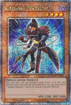 Gagaga Magician (Quarter Century Secret Rare) (RA04-EN007) - Quarter Century Stampede 1st Edition Quarter Century Stampede Yugioh Single  Squirtle Squad Card Shop.