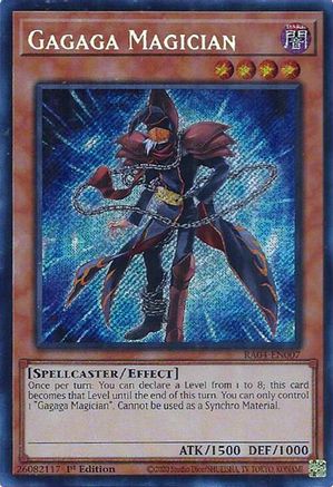 Gagaga Magician (Secret Rare) (RA04-EN007) - Quarter Century Stampede 1st Edition Quarter Century Stampede Yugioh Single  Squirtle Squad Card Shop.